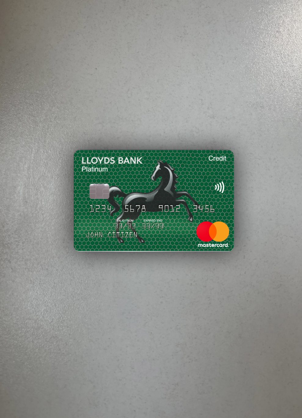 Download United Kingdom Lloyds platinum mastercard photolook front Photoshop template